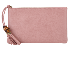 Gucci Bamboo Tassel Pouch, Leather, Pink, 449652, DB, 3*